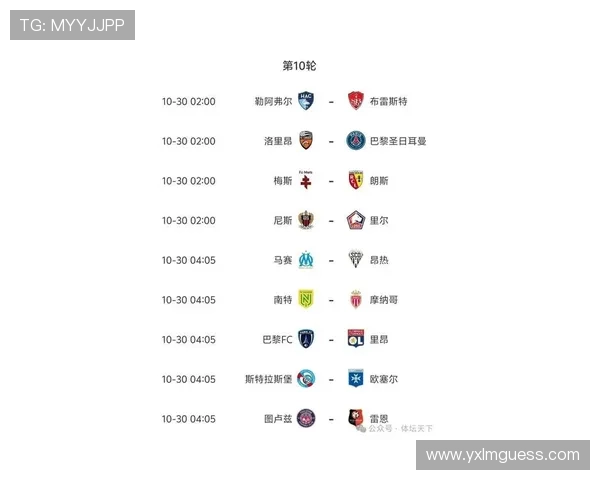 法甲第12轮：多场比赛同日开打，积分榜形势或生变